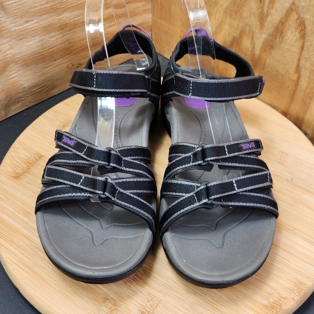 Teva Tirra Womens Black Hiking Sandals Size 10 - Picture 3 of 9
